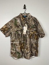 Tri-Mountain AP Real Tree Camo COX Button Up Short-sleeve shirt Ultra Cool Lg