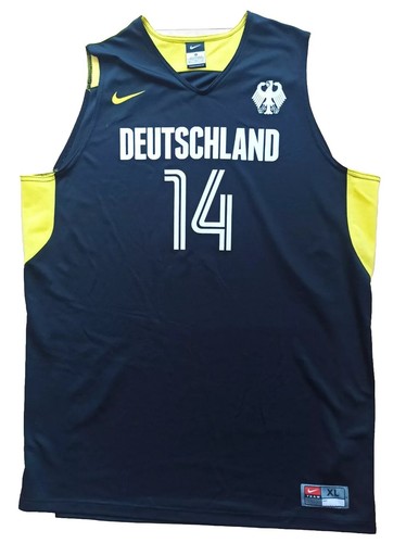NIKE Dirk Nowitzki DBB Deutschland Trikot Jersey Vintage Nike schwarz FIBA XL