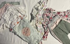 Baby Girls Lot Of 17 Mix Clothes 3 Months Cloud Island Burts Bees Carters