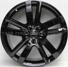 20 inch Genuine Audi Q7 S-Line 2011 Mod ALLOY Wheels IN  GLOS BLACK SUIT TOUAREG
