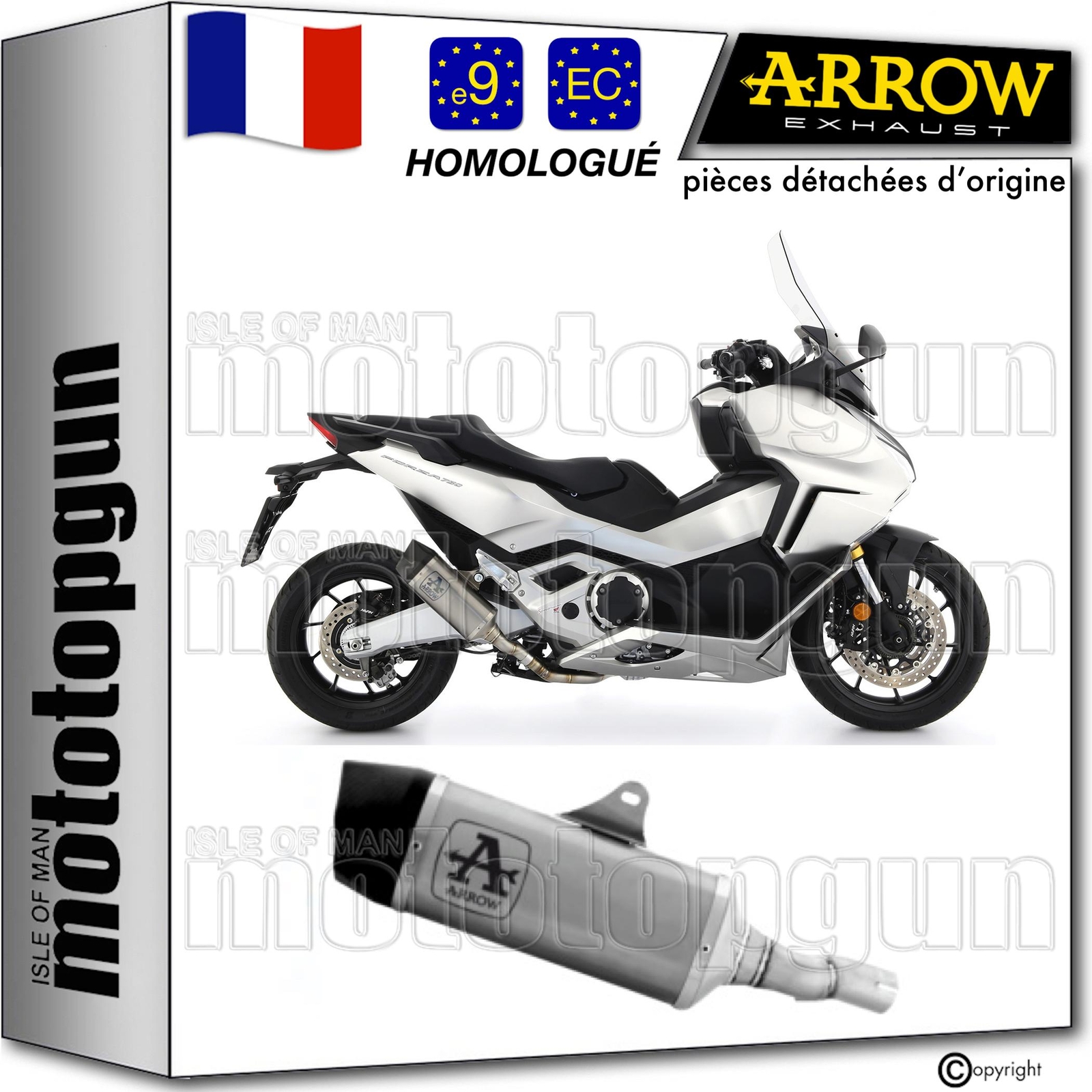Échappement Arrow Indy-Race pour sublimer vos trajets quotidiens en Forza 750