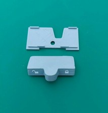 CARAVAN / MOTORHOME - Dometic Fridge Door Travel Lock Catch + Backplate - Grey