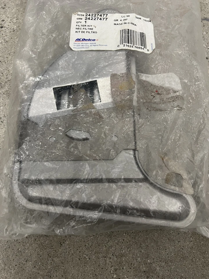 Kit Filtro Fluido Transmisión Automática ACDelco Original GM Nuevo OEM 24227477 Foto 3 de 4