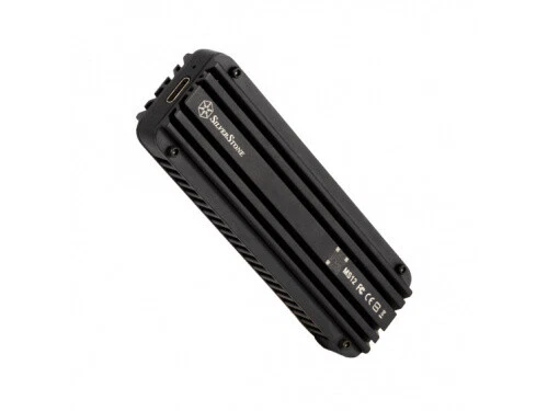 SilverStone MS12 M.2 NVMe external SSD Enclosure with USB 3.2 Gen 2x2 TYPE-C -F3 - Image 2 of 3