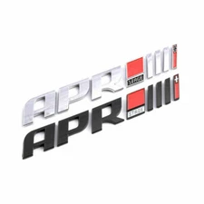 1x New Silver Black APR Stage III+ trunk Badge Car emblemRear Trunk Nameplate
