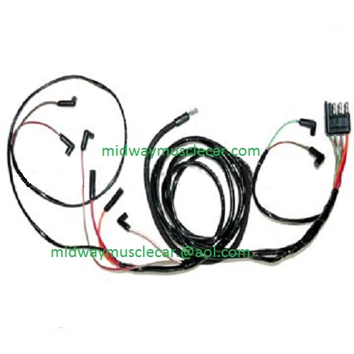 63 Ford Falcon v8 Engine Gauge Feed Wiring Harness 1963 221