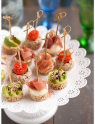 JapanBargain Noshi Gushi Bamboo Cocktail Picks / Skewers - 4 Inch Decorative Food Picks 5 thumbnail image