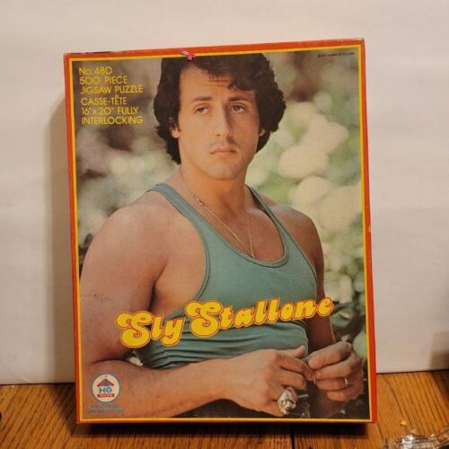 Vintage H-G Toys Inc. Sylvester Sly Stallone 500 Piece Jigsaw Puzzle - 第 1/1 張圖片