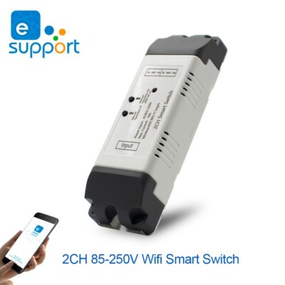 4 Channel WiFi Momentary Inching Relay Self-Lock Switch Module,DIY WiFi Garage Door Controller (5-32V