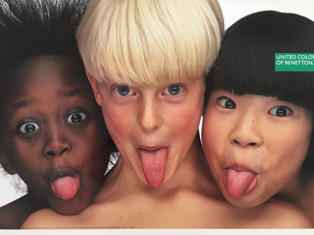 UNITED COLORS OF BENETTON,PHOTO BY OLIVIERO TOSCANI RARE AUTHENTIC