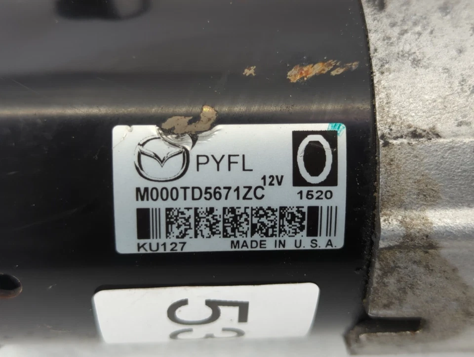 2016-2022 Mazda Cx-9 Car Starter Motor Solenoid Oem VSK28 - Image 2 of 4