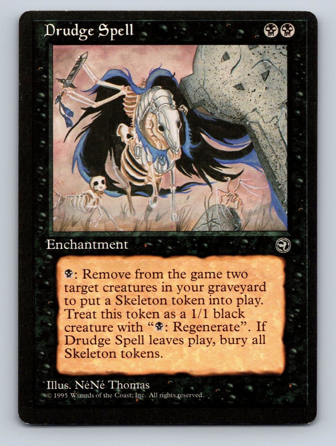 MTG Magic The Gathering Drudge Spell Regular
