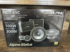 Alpine HDZ-65C - Status Series 6-1/2" Component Car Speakers Brand New Sealed