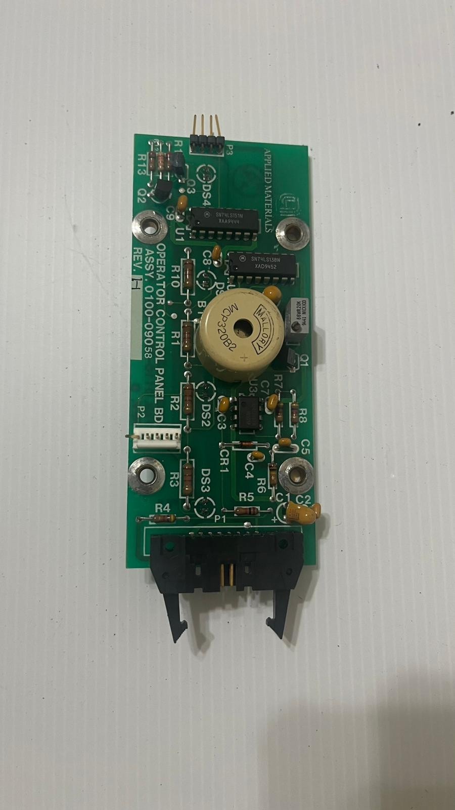 APPLIED MATERIALS OPERATOR CONTROL PANEL BOARD ASSY. 0100-09058