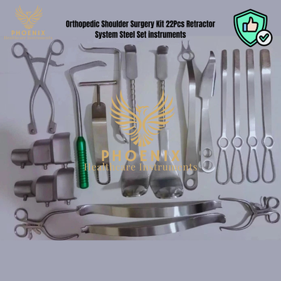 #ad Orthopedic Shoulder Surgery Kit 22Pcs Retractor System Steel Set instruments $257.56