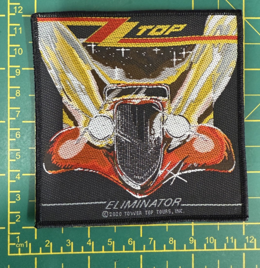 Zz Top  Eliminator Car Woven Sew On Patch Officially Licensed Patch