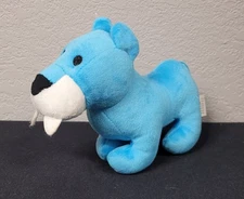 Fun Express Sabertooth Tiger Blue Plush Stuffed Animal