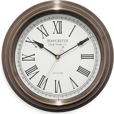 Image of Acctim 26708 Redbourn Wall Clock, Gold, 30 cm L x 30 cm W