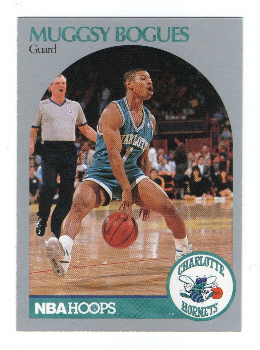 1990-91 NBA Hoops Muggsy Bogues #50 Charlotte Hornets