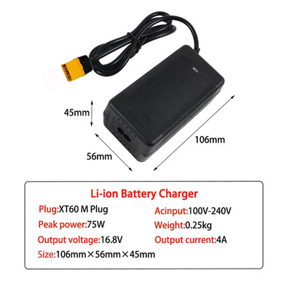 16.8V 4A Screwdriver Charger for 18650 Lithium Battery 14.4V 4Series Lithium Li-