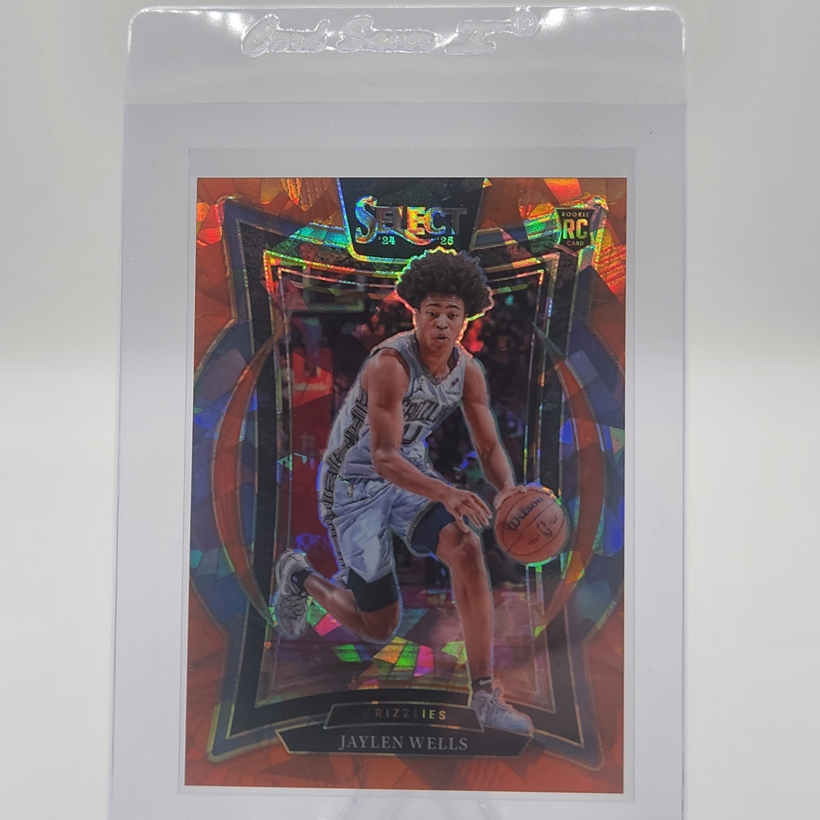 2024-25 Panini Select - Concourse Jaylen Wells #79 Orange Cracked Ice /275 (RC)