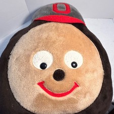Vintage Sheram Puppets Ohio State Brutus Buckeye Plush Pillow Mascot USA Made