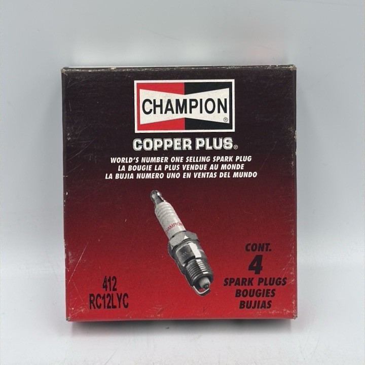 CHAMPION RC12LYC 412 spark plug copper core set 4 pcs NEW