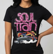 Soul Train T-Shirt Women | Vintage 70s Disco Funk Shirt | Pink Glitter Soul Trai