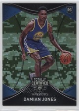 2016-17 Panini Totally Certified Rookies Camo 7/25 Damian Jones #121 7n6
