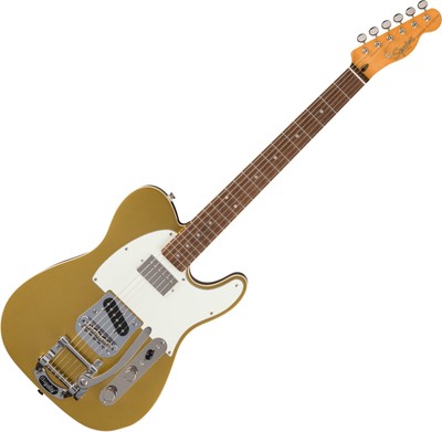 Squier Classic Vibe Custom Telecaster SH with Bigsby Aztec Gold Pappel