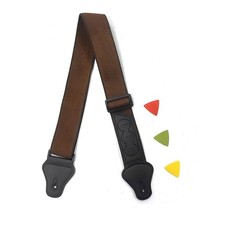 Acoustic Electric Classic Guitar Strap with Pick Holders & Picks Adjustable Belt