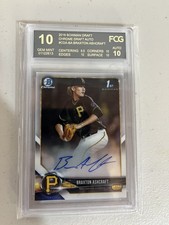 Braxton Ashcraft 2018 Bowman Draft Base Auto FCG 10