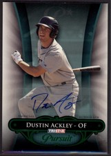 2010 Dustin Ackley Tristar Pursuit Green  Auto  RC 15/25    #1 (F1474)