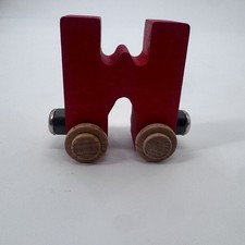 Maple Landmark Woodcraft Train Toys Magnetic Letter W Name Train Fast Shipping