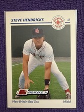 1991 Line Drive AA #462 Steve Hendricks New Britain Red Sox