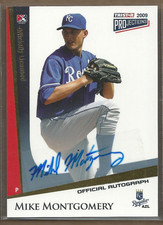 2009 TRISTAR PROjections Autographs Yellow #250 Mike Montgomery /25 Auto