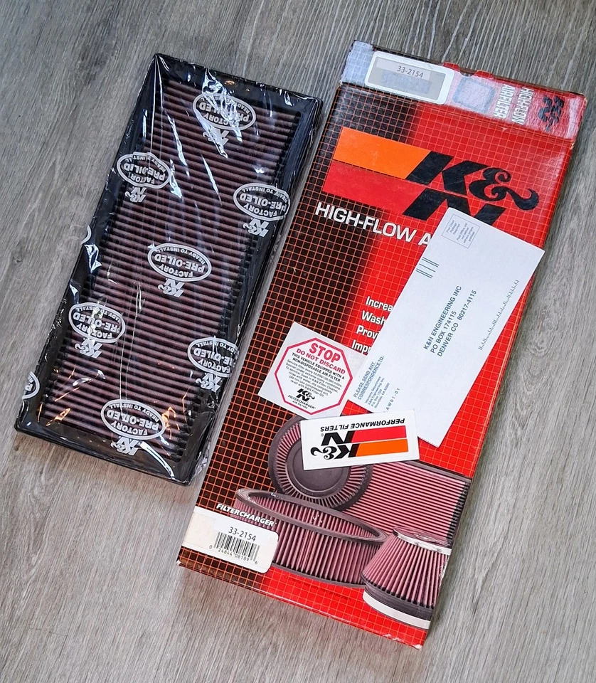 Filtro de aire de repuesto K&N 33-2154 NUEVO engrasado de fábrica se adapta a Subaru y otros Foto 3 de 3