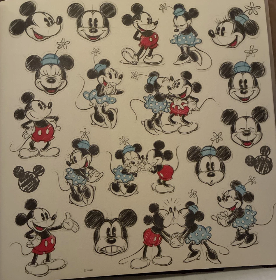 Hallmark Mickey 12x12 Scrapbook 20 designed pgs, add’l photo pgs, 2 pgs Stickers - Image 4 of 4