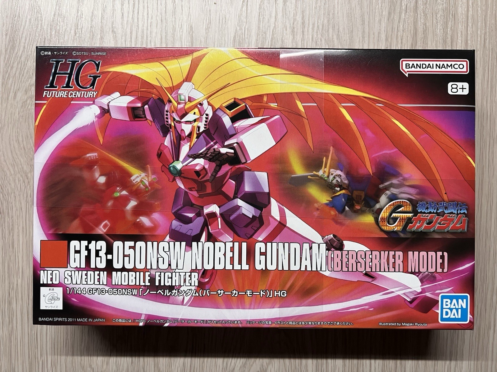 Bandai Nobel Gundam Berserker Mode HGFC 1/144 Gunpla Model Kit