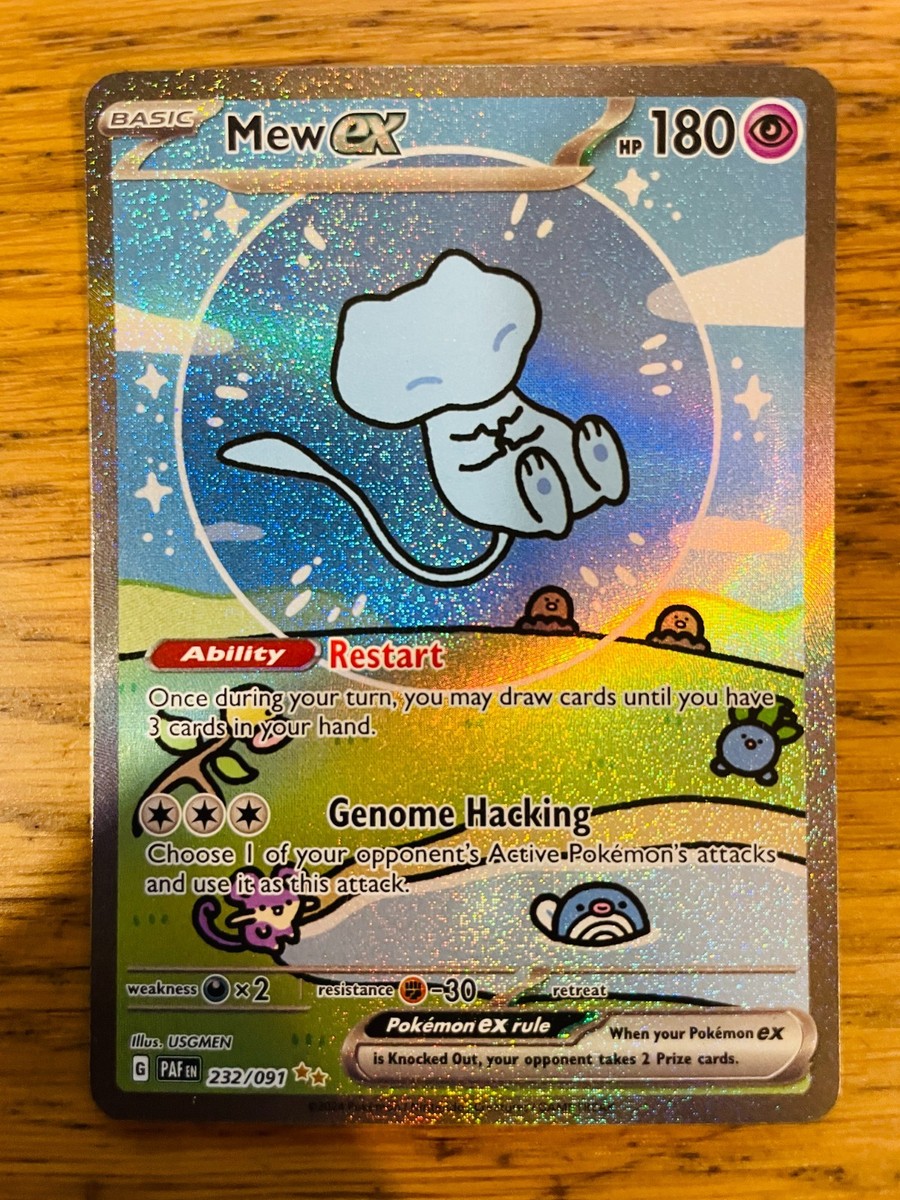 ポケモンカード　ミュウEX 232/091 151 N-MINT! Bubble Mew ex (232/091) Paldean Fates Special