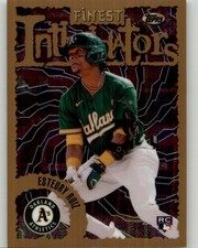 2023 Finest Flashbacks Esteury Ruiz Rookie #61 RC Oakland Athletics