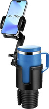 Cup Holder Phone Mount for Car, 2-in-1 Cup Holder Expander with Phone Mount, Uni