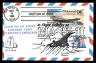 Mayfairstamps US FDC 1988 Air Mail Plane Air France Air Space America First Day