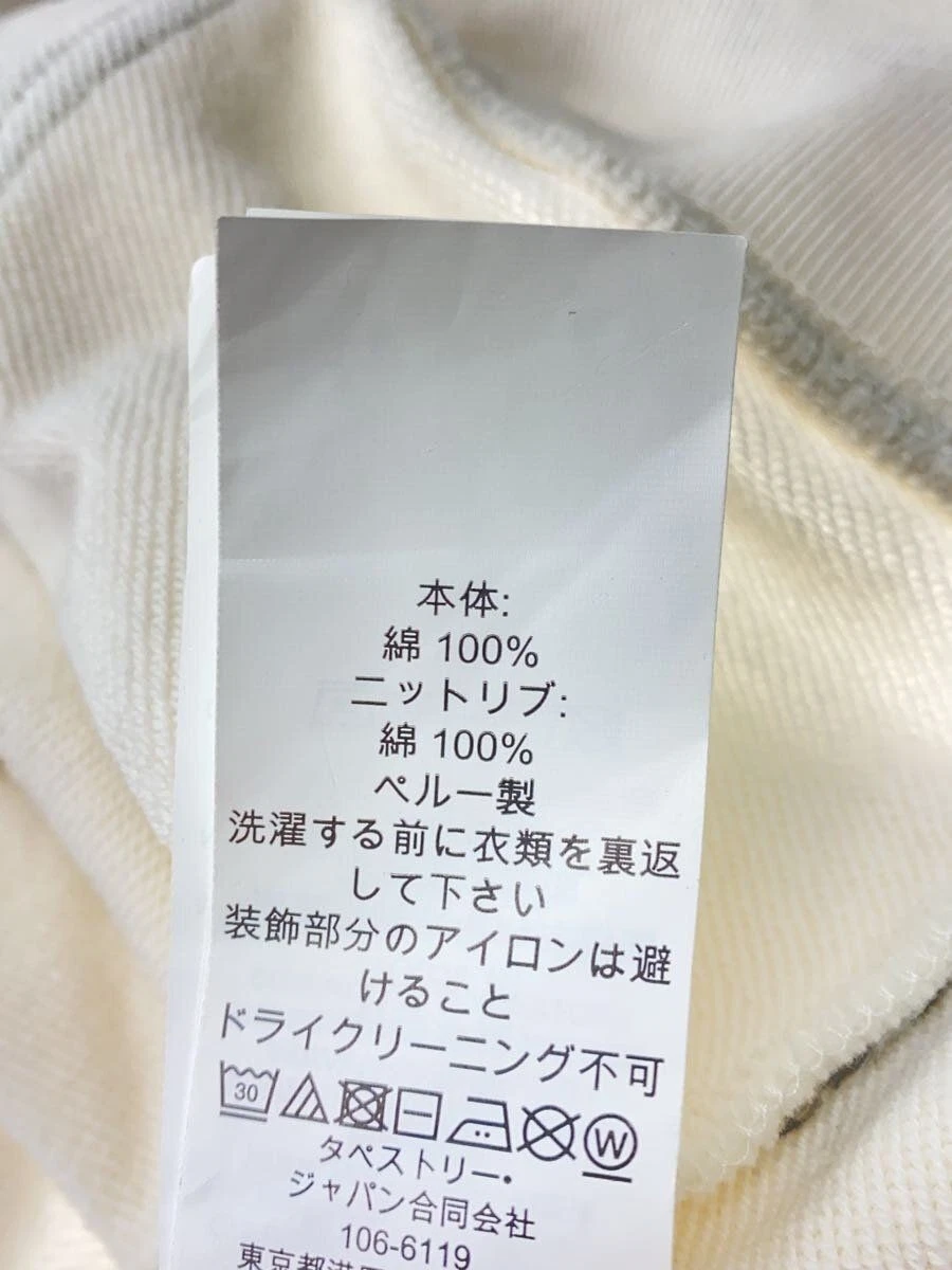 Coach Felpa con Cappuccio Firmata Quadrata M Cotone Stampa Bianca CR039 Usata