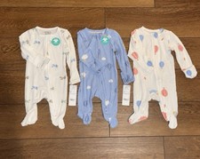 Carter s baby newborn sleepers 3pc lot