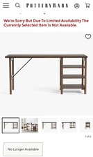 Williams Sonoma Bloomquist Writing Desk - Walnut Finish - Lightly Used