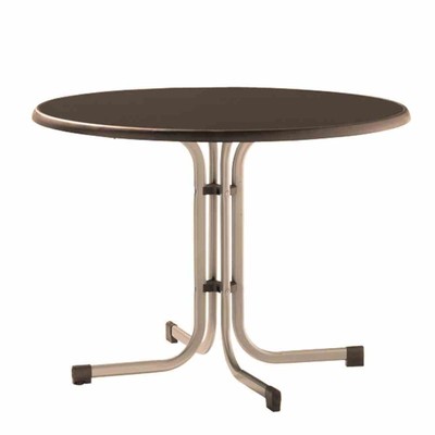 Sieger Klapptisch Gartentisch 100 Cm Champagner/Mocca Tisch Garten Möbel Klapp