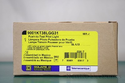 Square D 9001KT38LGG31 Push-To-Test Pilot Licht