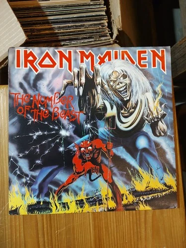 Iron Maiden 1982 Number of The Beast vinyl w/inserts vintage vinyl