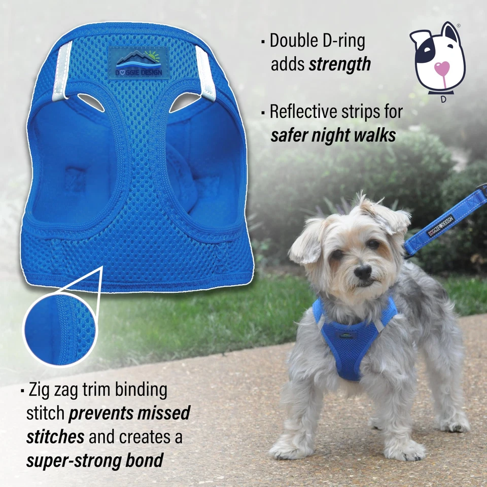 Dog Harness - No Choke Dog Harness, Dog Vest, Mesh Polyester, Pet Harness, Si... - Image 4 of 4